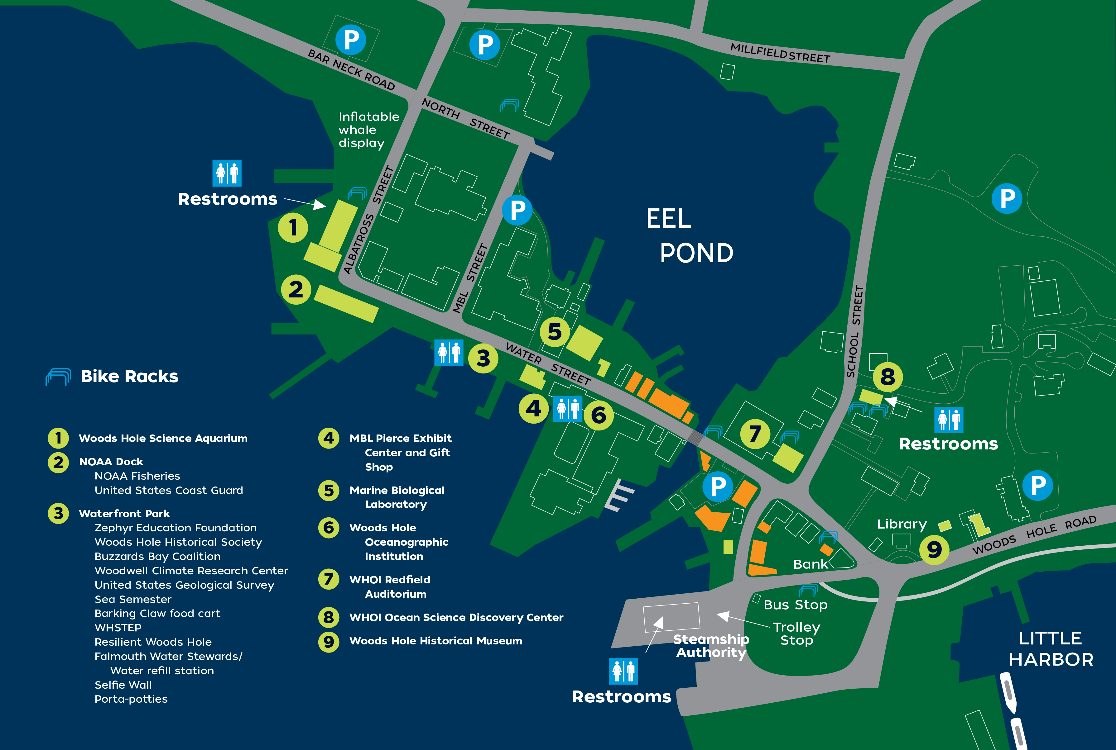 2023 Science Stroll map